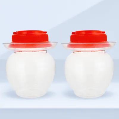 Food Storage Containers - 2 stuks, plastic voorraadpotten voor in-