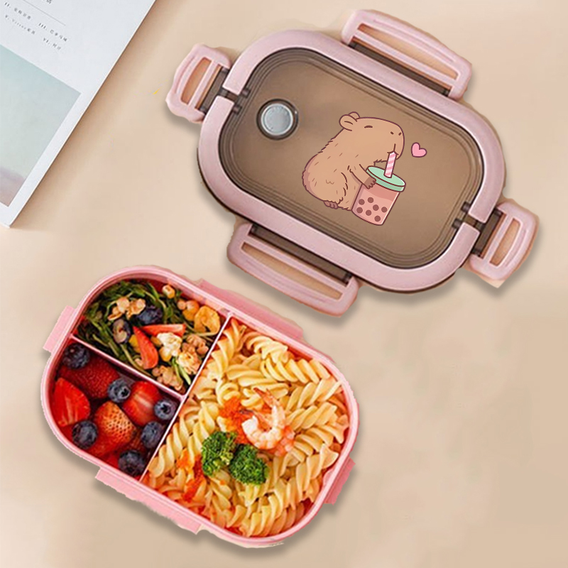 Food Storage Meals - Capybara Bento Lunchbox Anime Dieren Print