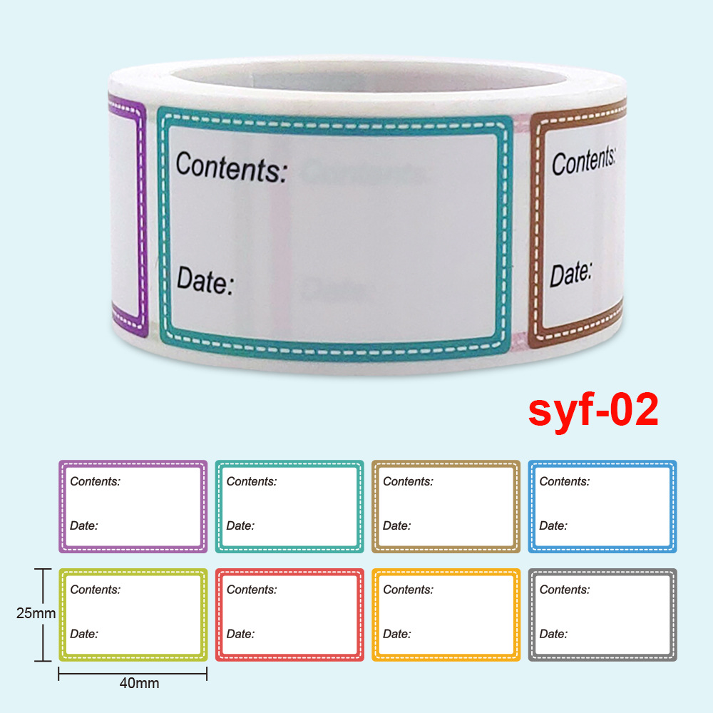 Food Storage Labels - Veilige datum Voedselcatalogus Opslag Zelfklevende etiketsticker