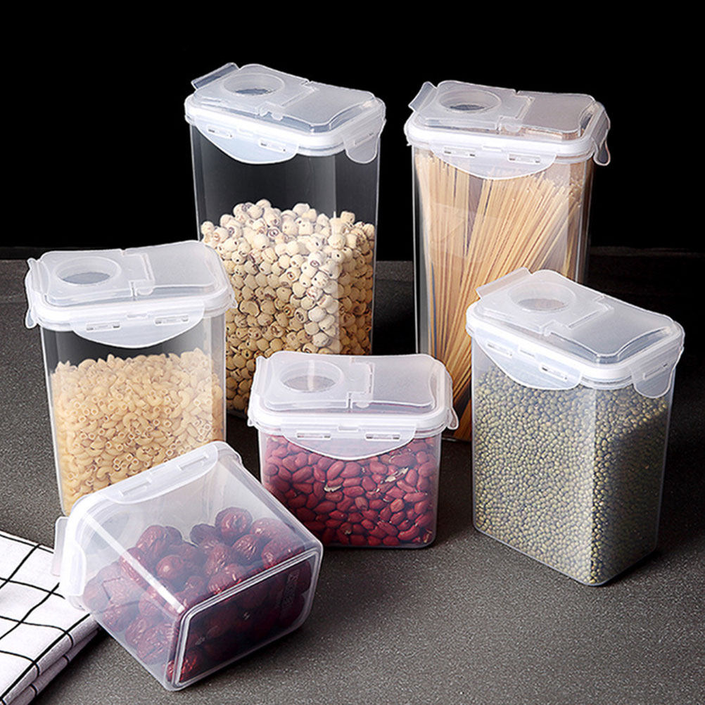Food Storage Containers - Set van 2 opbergpotten, transparante plastic