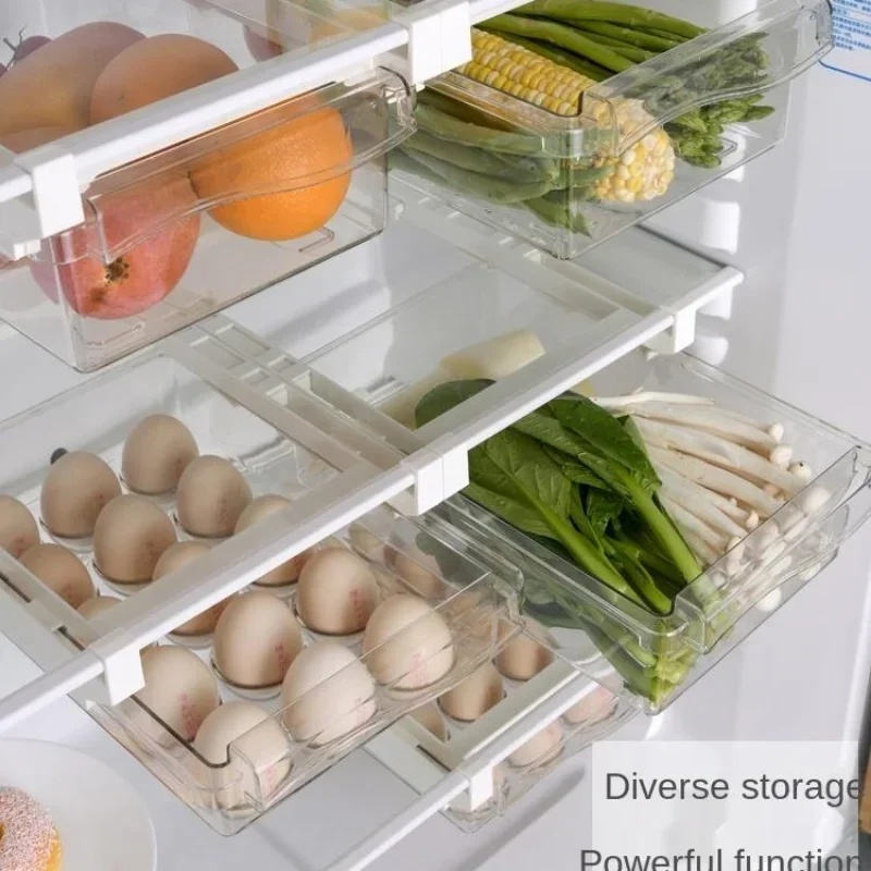 Hangende uittrekbare koelkastl - Food Storage With Dividers recensie en prijs
