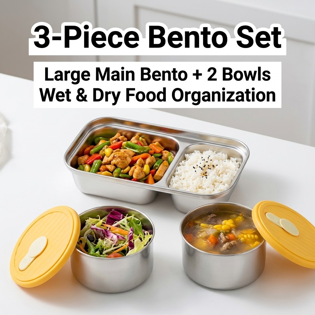 304 roestvrijstalen bento box, - Food Storage Oven Safe recensie en prijs