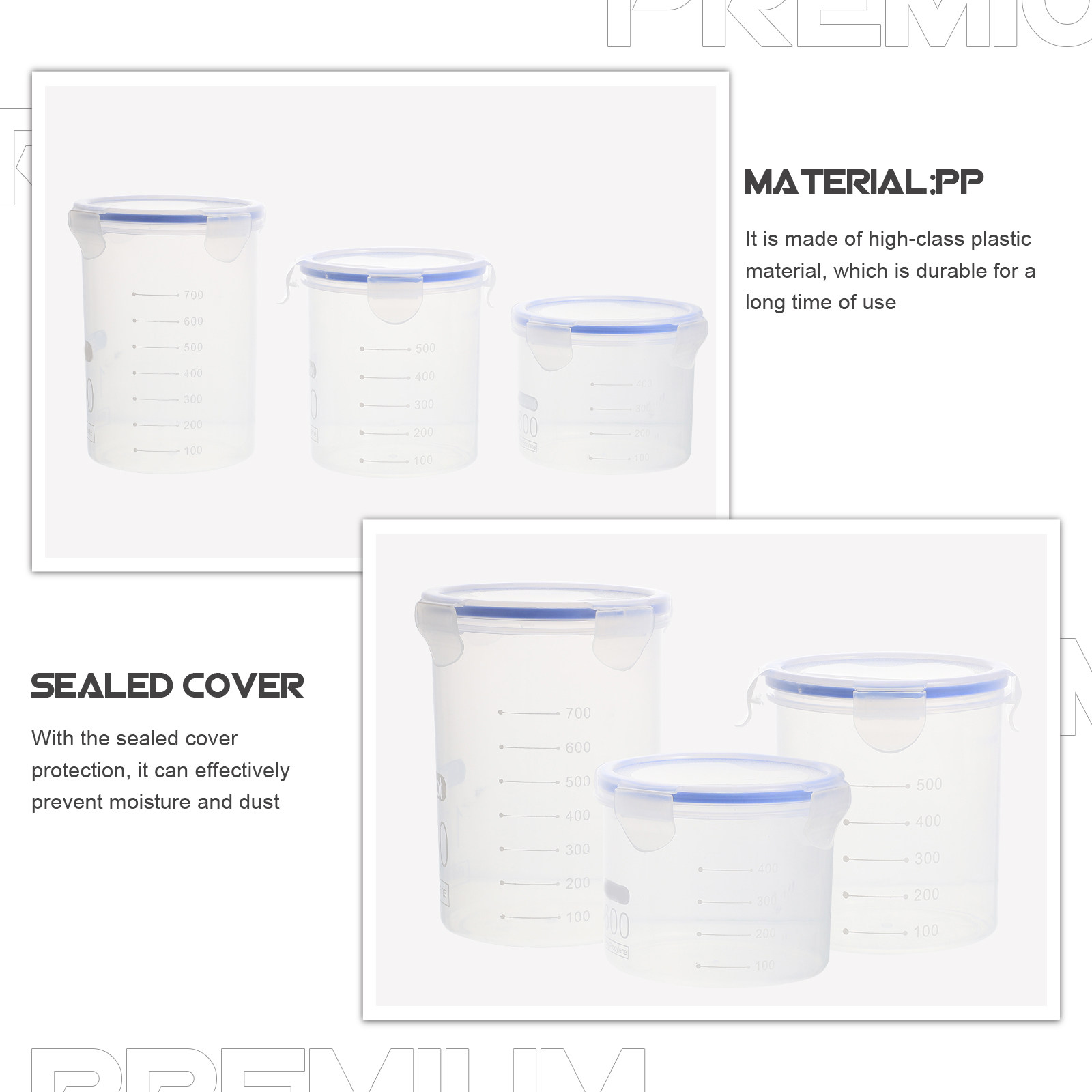 6 stuks afsluitbare voorraadpo - Food Storage Containers recensie en prijs