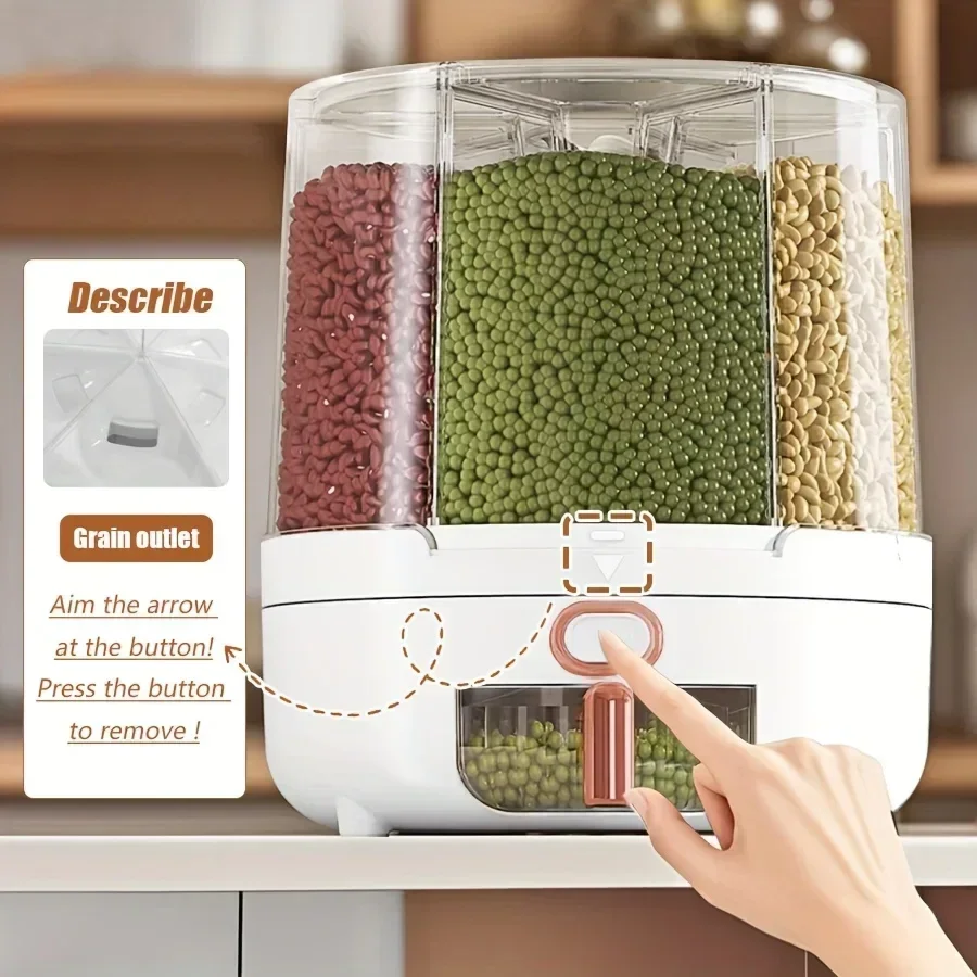 6 compartimenten 360 °   Roter - Food Storage Meals recensie en prijs