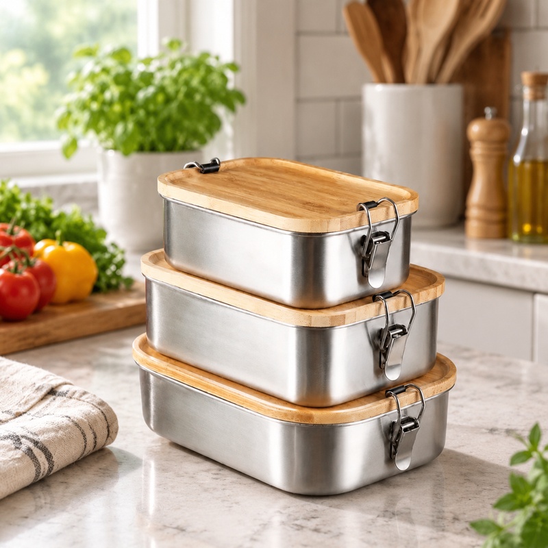 Duurzame lunchbox van 304 roes - Food Storage Meals recensie en prijs