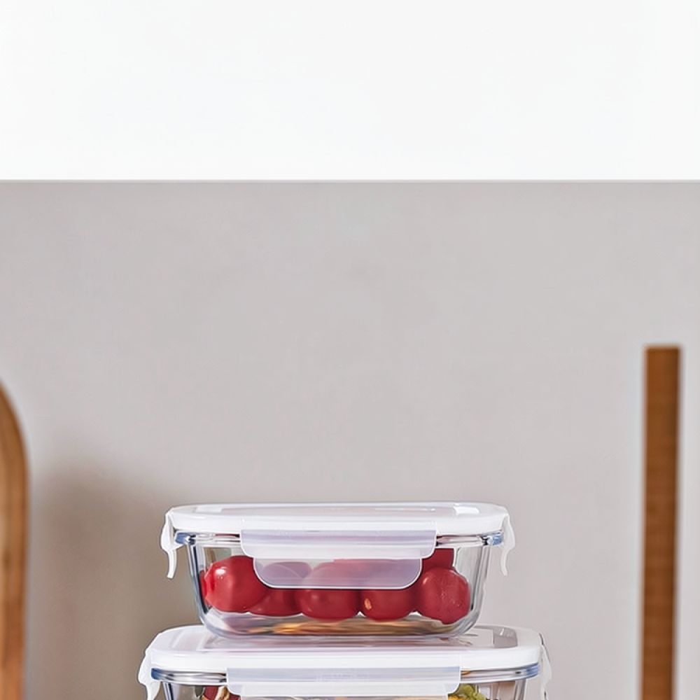 Magnetronbestendige glazen lun - Food Storage With Dividers recensie en prijs