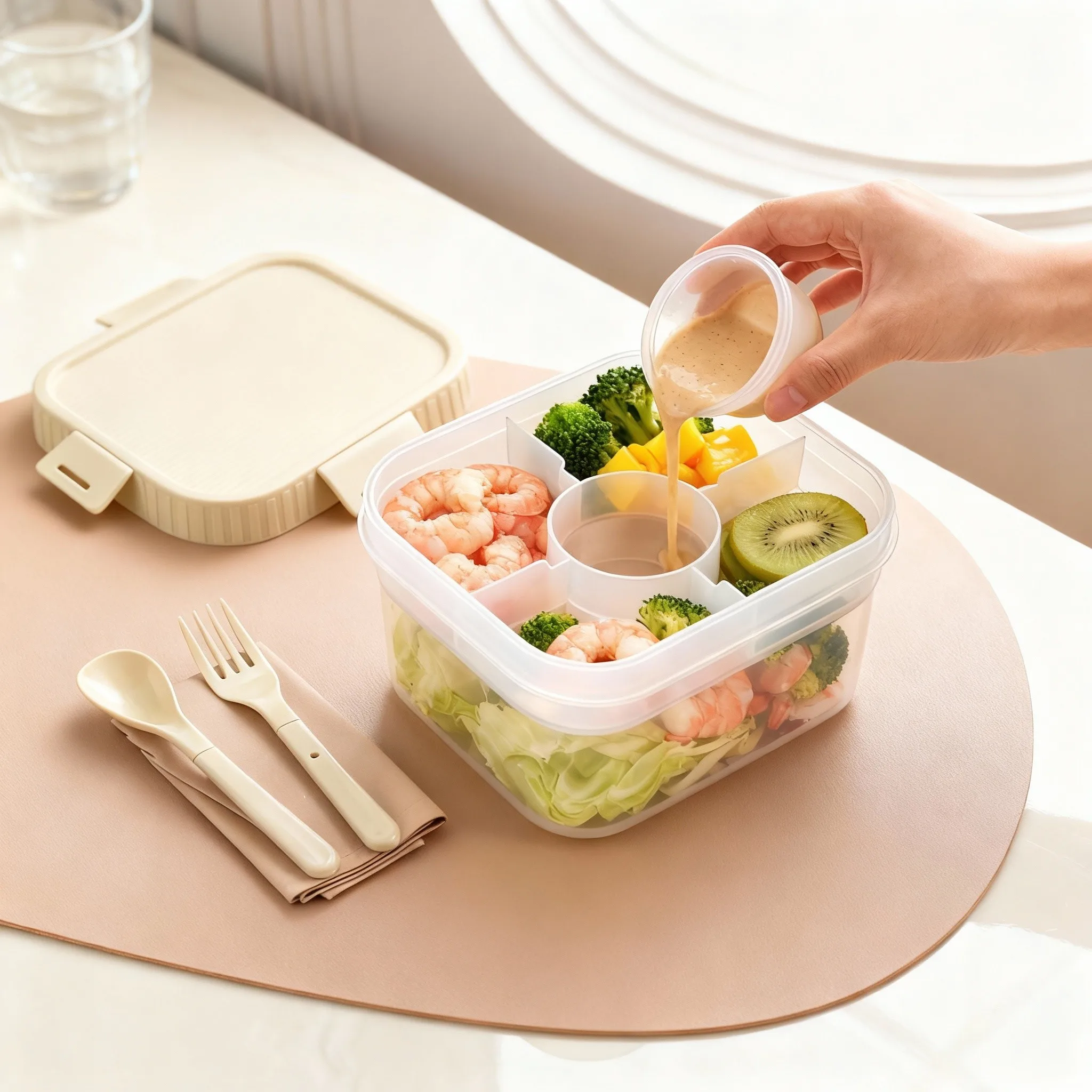 Draagbare, dubbele lunchbox va - Food Storage Oven Safe recensie en prijs