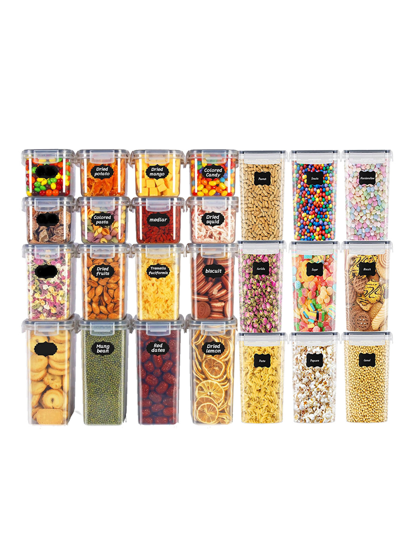 48 stuks, verzegelde voedselbe - Food Storage Labels recensie en prijs
